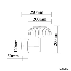 Kinkiet Led Vitrum Altavola Design (LA104/W) - ALTAVOLA DESIGN