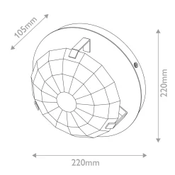 Kinkiet Leo - 1 źródło światła - Klasyczny mosiądz (QN-LEO-WB1-HB) - Quintiesse