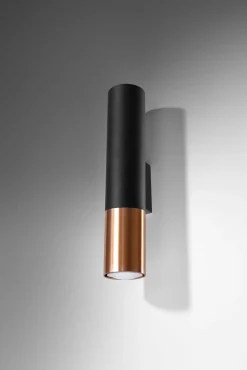 Kinkiet LOOPEZ czarny/miedź (SL.0944) - Sollux