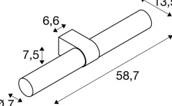 Kinkiet LYGANT double czarny (1007618) - SLV