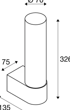 Kinkiet LYGANT single czarny (1007614) - SLV