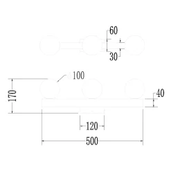 Kinkiet Magnet 9W+3xG9 3000/4000K Biały (ML1141) - Milagro