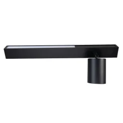 Kinkiet Magnet 9W+1xGU10 3000/4000K Czarny Prawy (ML1126) - Milagro