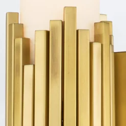 Kinkiet Marvele - 2 źródła światła - Postarzany mosiądz (MARVELE-2WB-AB-OPAL) - Elstead Lighting