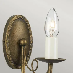 Kinkiet Minster (MN1-BLK-GOLD) - Elstead Lighting