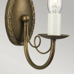 Kinkiet Minster (MN1-BLK-GOLD) - Elstead Lighting