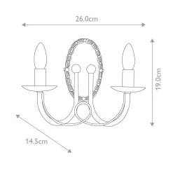 Kinkiet Minster (MN2-IV-GOLD) - Elstead Lighting