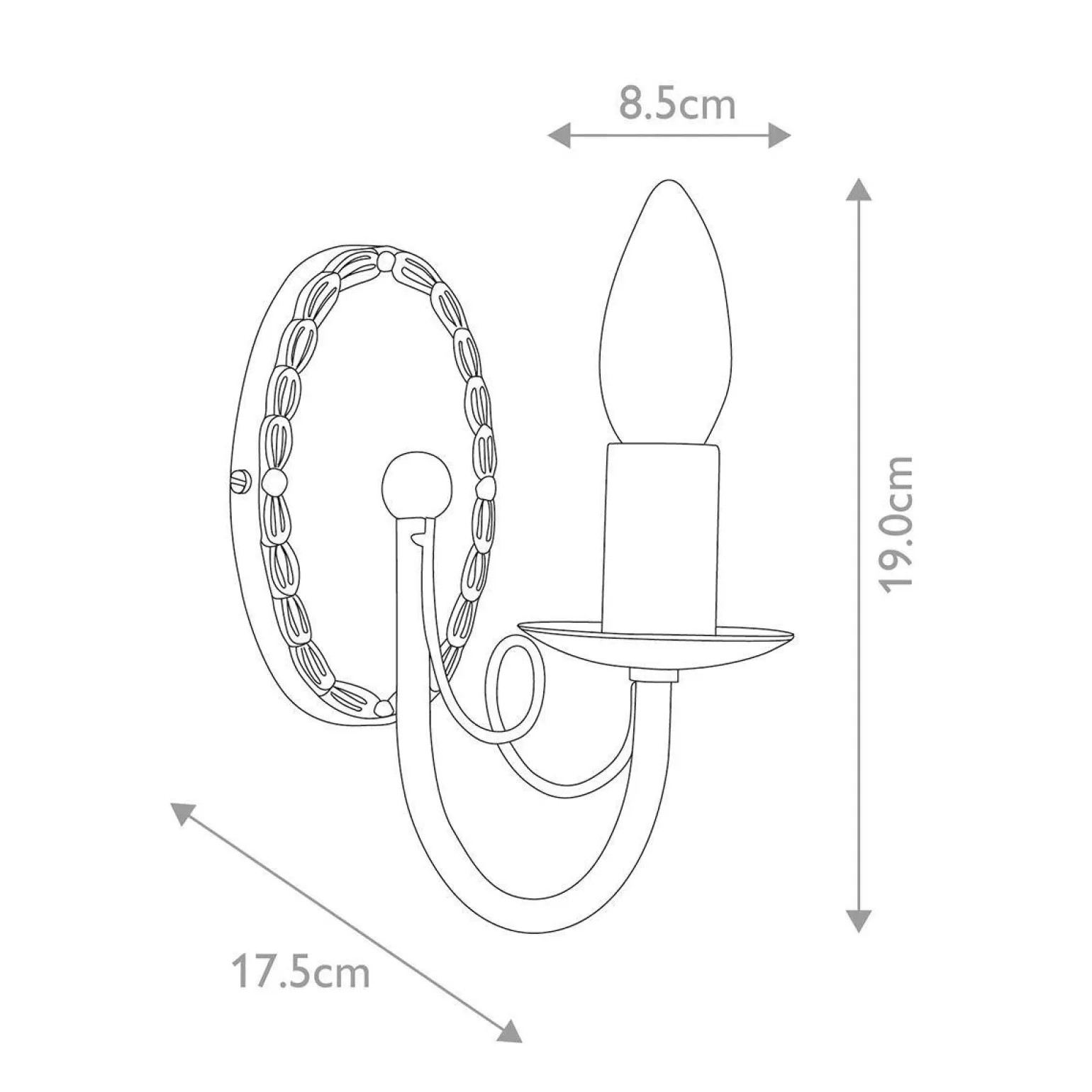 Kinkiet Minster (MN1-IV-GOLD) - Elstead Lighting