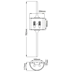 Kinkiet Mona (KL-MONA-L-PB) - Elstead Lighting