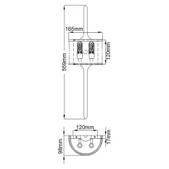 Kinkiet Mona (KL-MONA-S-PB) - Elstead Lighting