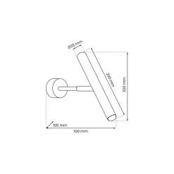 Kinkiet MONZA BLACK 1 (MLP8837) - Milagro