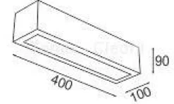 Kinkiet Nekla 40 kol. kremowy połysk (1152K1112) - Cleoni