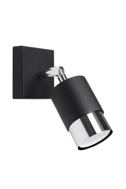 Kinkiet NERO czarny/chrom (SL.1064) - Sollux
