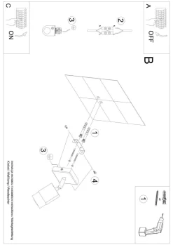 Kinkiet NERO czarny/chrom (SL.1064) - Sollux