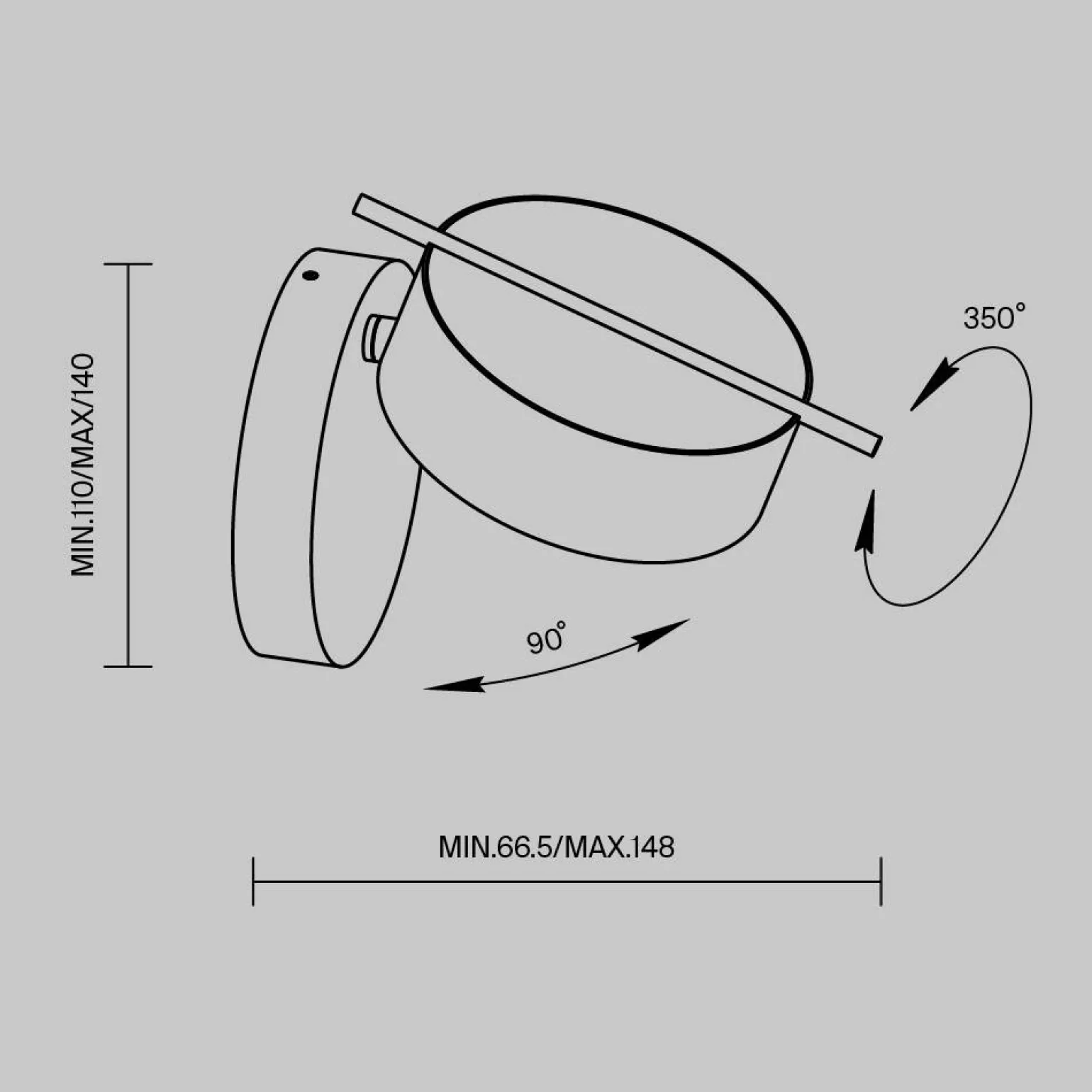 Kinkiet Nuance (MOD180WL-L4B3K1) - Maytoni