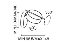 Kinkiet Nuance (MOD180WL-L4W3K1) - Maytoni