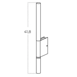 Kinkiet OLIMPIA WALL 2 Czarny (AZ5965) - Azzardo