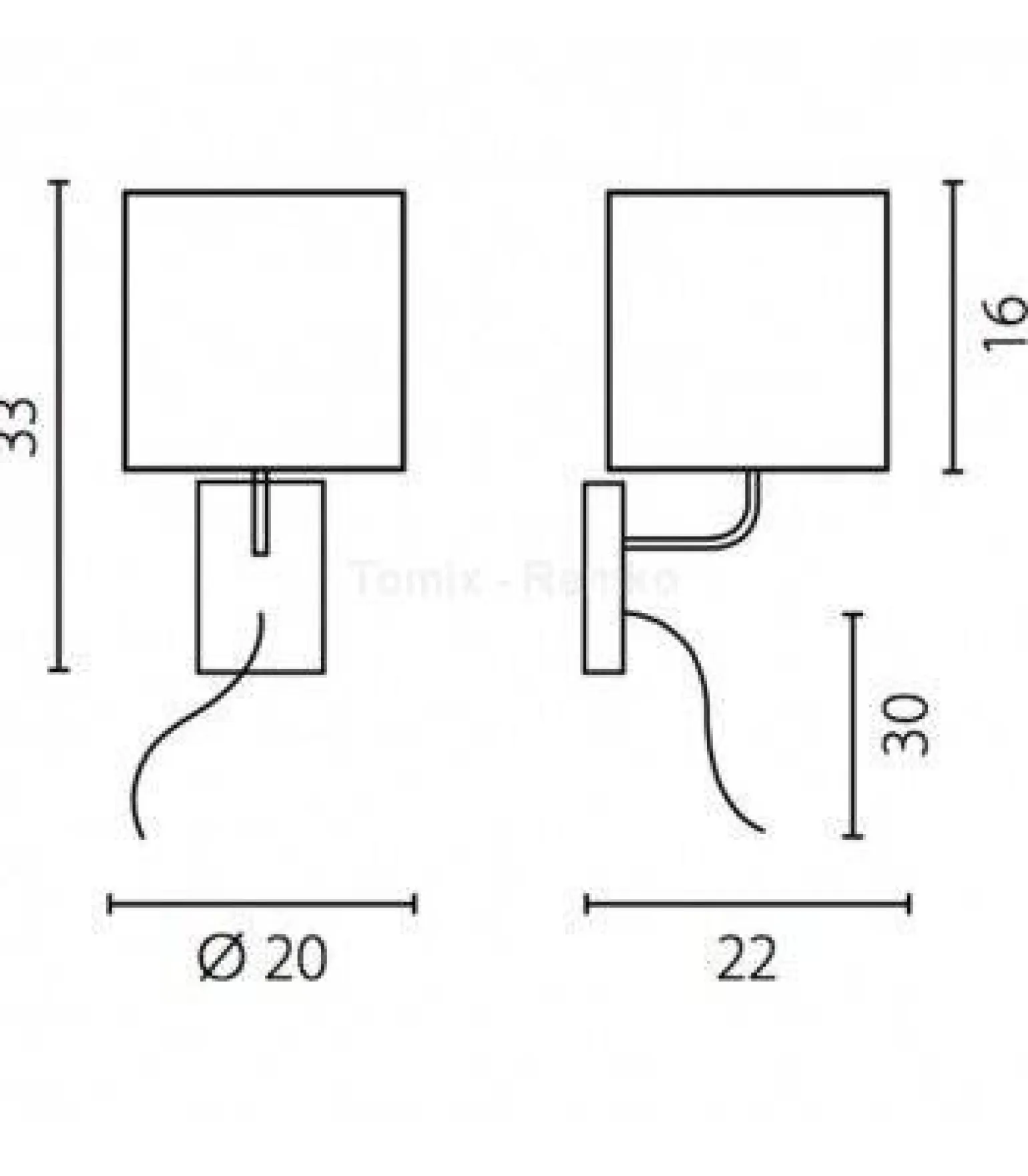 Kinkiet ONDE LED (67830 - Ramko)