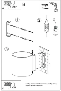 Kinkiet ORBIS naturalne drewno (SL.0490) - Sollux
