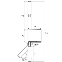 Kinkiet ORGANIC I złoty połysk (W0340) - MAXLIGHT