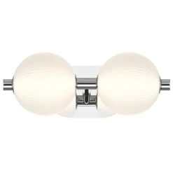 Kinkiet Palmas - 2 źródła światła - Polerowany nikiel (QN-PALMAS-2W-PN) - Quintiesse