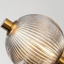 Kinkiet Palmas - 2 źródła światła - Szczotkowane złoto (QN-PALMAS-2W-BG) - Quintiesse