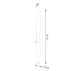 Kinkiet PASTELO 2 ochra czerwona (SL.1529) - Sollux Lighting