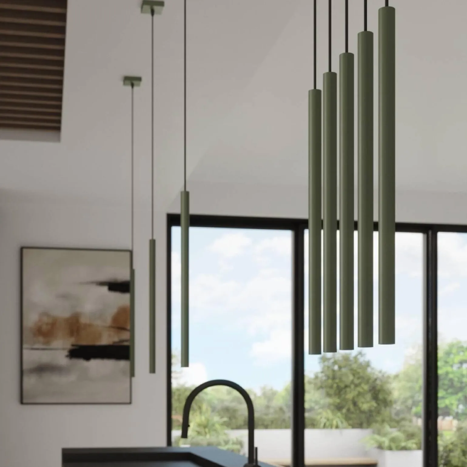 Kinkiet PASTELO 2 zielony oliwkowy (SL.1523) - Sollux Lighting