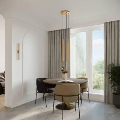 Kinkiet PASTELO 2 złoty (SL.1179) - Sollux Lighting