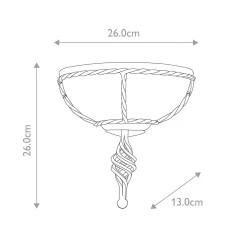 Kinkiet Pembroke (PB-WU-BLACK) - Elstead Lighting