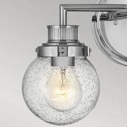 Kinkiet Poppy - 2 źródła światła - Polerowany chrom (QN-POPPY2-PC-BATH) - Quintiesse