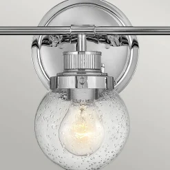 Kinkiet Poppy - 3 źródła światła - Polerowany chrom (QN-POPPY3-PC-BATH) - Quintiesse