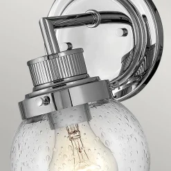 Kinkiet Poppy - 1 źródło światła - Polerowany chrom (QN-POPPY1-PC-BATH) - Quintiesse