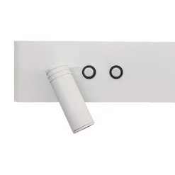 Kinkiet przy łóżku w sypialni Resort biały lewy (ML1571) - Milagro