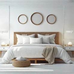 Kinkiet przy łóżku w sypialni Resort biały lewy (ML1571) - Milagro