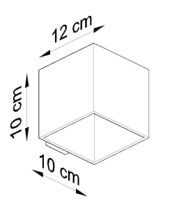 Kinkiet QUAD 1 biały (SL.0059) - Sollux