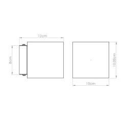 Kinkiet QUAD beton beżowy (SL.1844) - Sollux Lighting