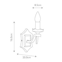 Kinkiet Rectory (RY1B-BLACK) - Elstead Lighting