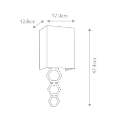 Kinkiet Ria (RIA-SMALL-PC) - Elstead Lighting