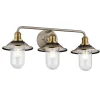 Kinkiet Rigby - 3 źródła światła - Antyczny nikiel/ Stary mosiądz (QN-RIGBY3-BATH-AN) - Quintiesse