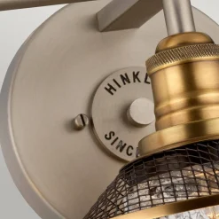 Kinkiet Rigby - 3 źródła światła - Antyczny nikiel/ Stary mosiądz (QN-RIGBY3-BATH-AN) - Quintiesse