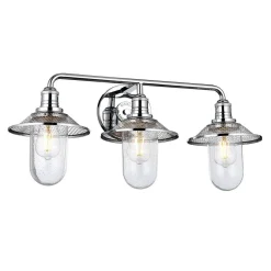 Kinkiet Rigby - 3 źródła światła - Polerowany chrom (QN-RIGBY3-BATH-PC) - Quintiesse