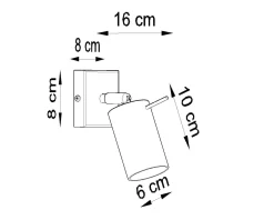 Kinkiet RING biały (SL.0087) - Sollux