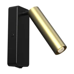 Kinkiet Santi Czarny/Złoty (ML1014) - Milagro