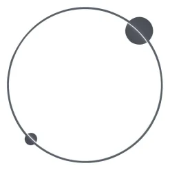 Kinkiet Saturno 80 cm Black 46W LED (ML8860) - Milagro