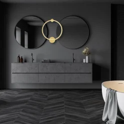 Kinkiet Saturno 50 cm Gold 25W LED (ML8859) - Milagro