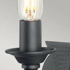 Kinkiet Saxon (SAX1-BLK) - Elstead Lighting