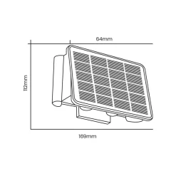 Kinkiet Solarny Alf 50lm 6000K (EKO9100) - Eko-Light
