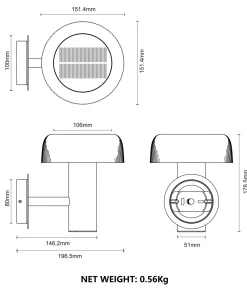 Kinkiet solarny BLUET (WT33111) - Zuma Line
