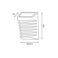 Kinkiet Solarny Strip 3000K (EKO0723) - Eko-Light